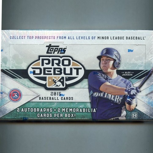 2015 Topps Pro Debut Baseball Hobby Box 2015 Topps Pro Debut Fragments of the Farm Relics sealed box
