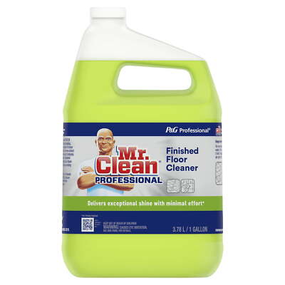 Mr. Clean Finished Floor Cleaner Lemon Scent, 1Gal For Ceramic, Vinyl Tile