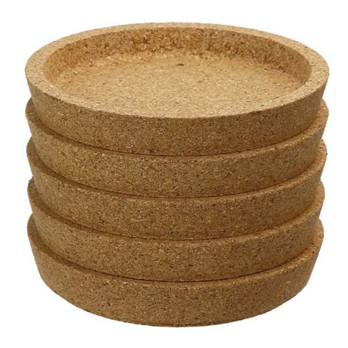 Natural Wooden Drink Coasters Heat Resistant Set of 6 Ideal for Restaurants - Afbeelding 1 van 16
