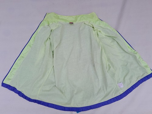 Vintage Nike track Jacket Mens Large Purple Green Embroidered Logo Softshell - Picture 10 of 14