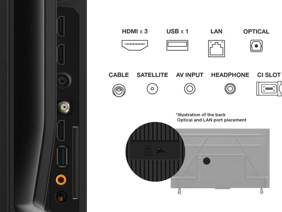 55 Zoll 4K Ultra HD Smart TV – HDR10, Dolby Audio, Micro Dimming, Google TV - Bild 4 von 4