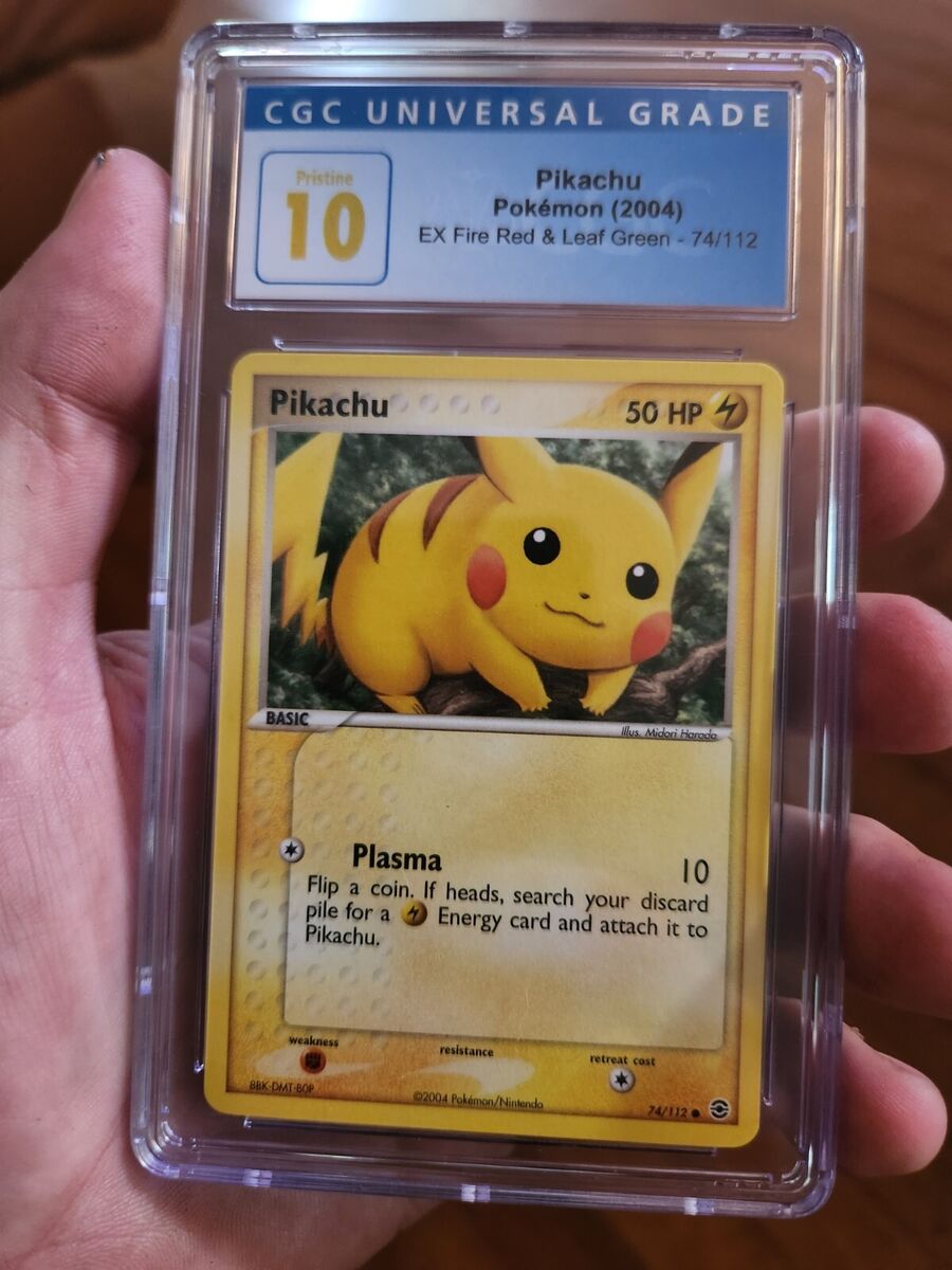 POP 4) CGC 10 PRISTINE Pikachu 74/112 Fire Red Leaf Green POP 4) CGC 10 PRISTINE Pikachu 74/112 Fire Red Leaf Green