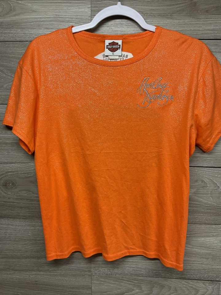 Camiseta Harley Davidson XL vintage años 90 espalda abierta Gettysburg PA Sparkles Foto 2 de 4