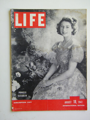 Life International magazine August 18, 1947 with Princess Elizabeth