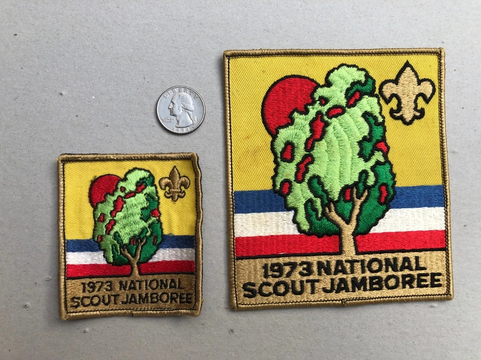 Rare Old Vintage "BSA" (2) Embroidered Patches 5 " X  4 3/8" & 3"' X 2 5//8,1973 - Image 2 of 4