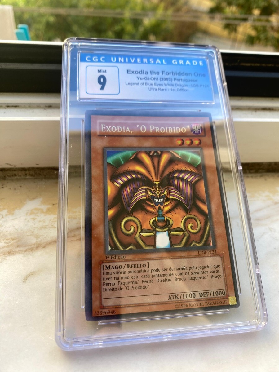 Yugioh 1st Edition Exodia 2002 LOB Graded 9 PT | eBay