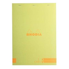 Rhodia coloR Head Stapled Pad, Lined