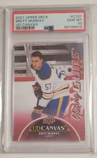 2021-22 Upper Deck #C107 Brett Murray Young Guns UD  Canvas Rookie PSA 10 Blues
