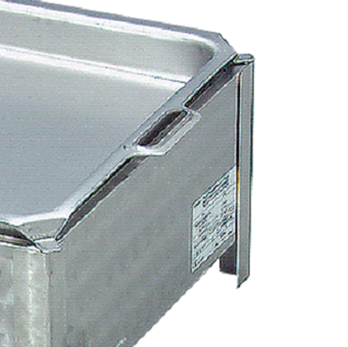 Gastrobräter Edelstahl 3 flammig, Gasgrill 65 x 53 cm m. Rost u. Pfanne H: 6 cm - Bild 4 von 8