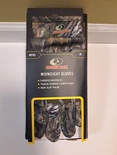 Mossy Oak Camo Country DNA Men's Medium Midweight Hunting Touchscreen Gloves NEW