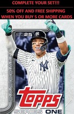 🔥⚾ 2025 TOPPS #176-350 • BASE SET • YOU PICK SINGLES • Mix & Match