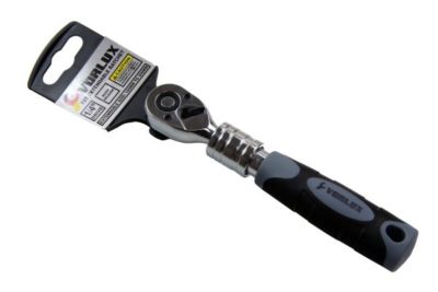 1/4 Zoll Ratsche Ausziehbar & Flexibel – 72 Zähne, Länge 180–230 Mm Verstellbar, Chrom-Vanadium-Stahl, Mit Gummigriff