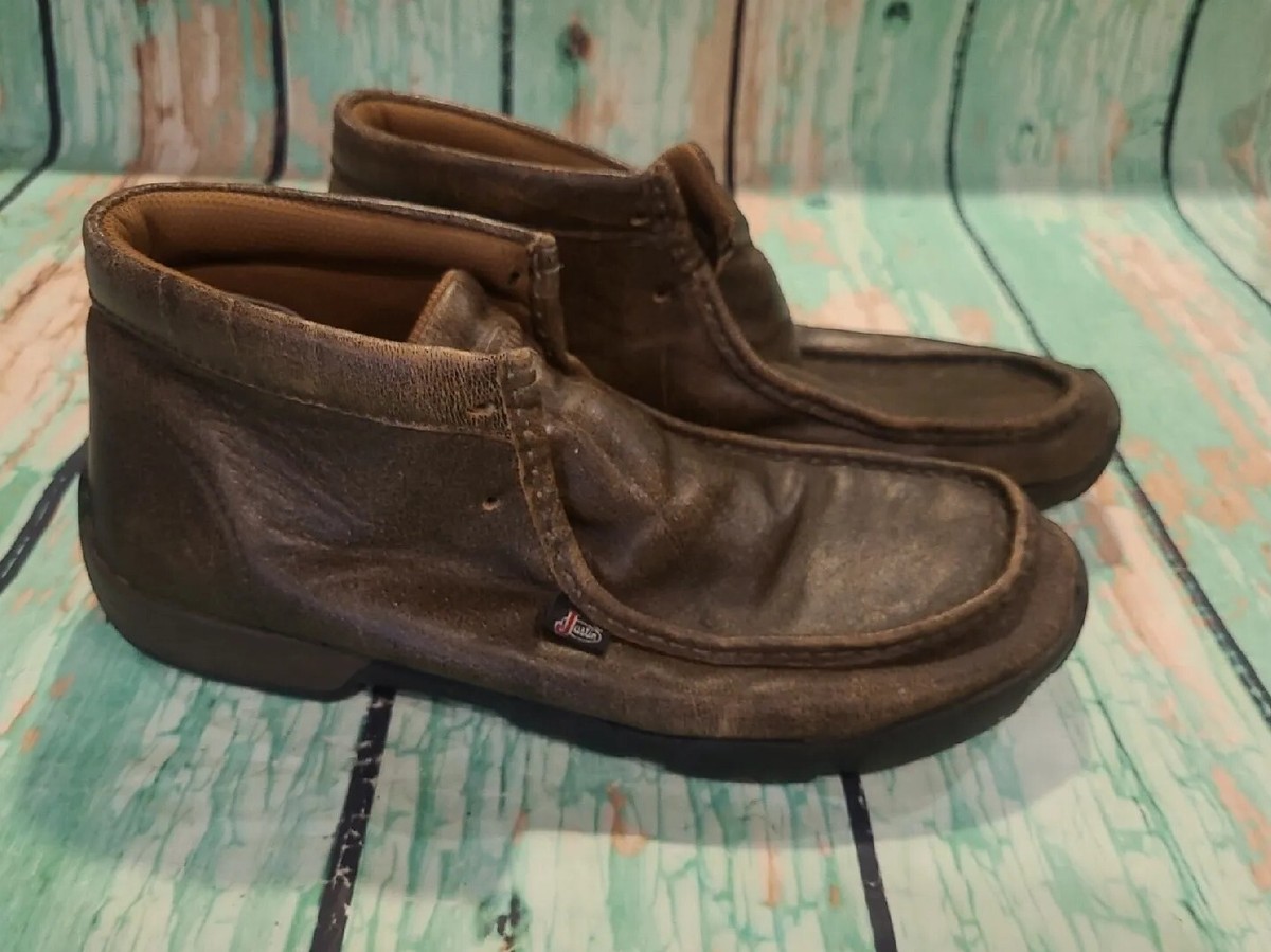 Justin Men's Boots Driver Moc Slip Resistant Work Boot 237 Brown - Main Image