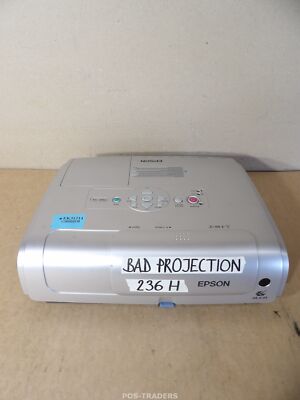 EPSON EMP-S4 Projector Beamer 3LCD 1800 Lumens SVGA - 236 HOURS - BAD PROJECTION