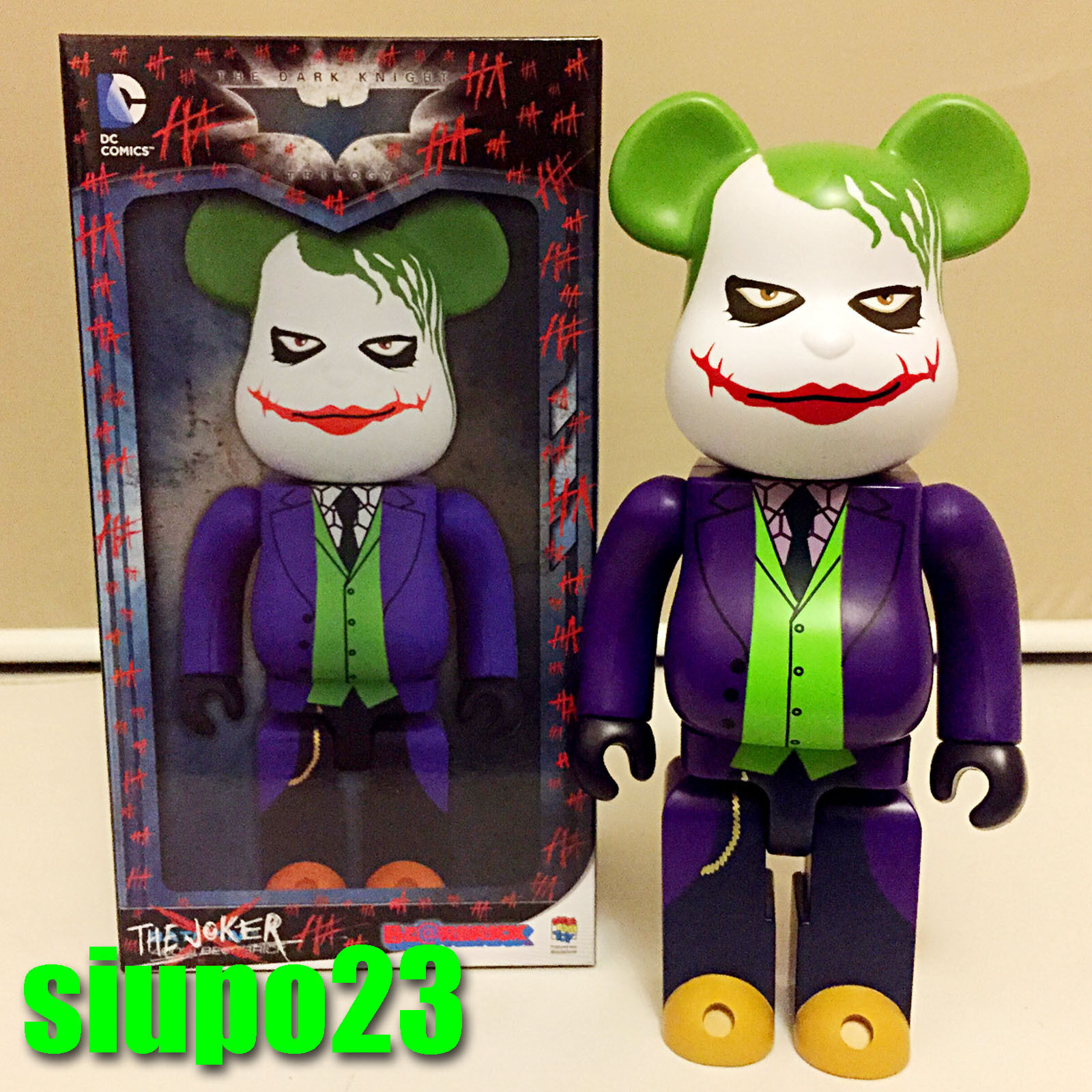 Medicom 400% Bearbrick ~ DC Comics The Joker Be@rbrick Why So Serious Batman