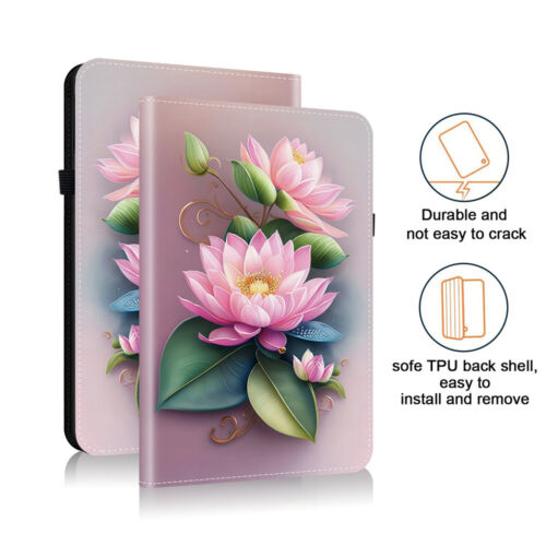 For Samsung Galaxy A9 A8 A7 Lite S9 S8 S7 Plus Case Pattern Leather Flip Cover - Picture 45 of 71