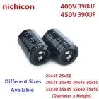 2Pcs Nichicon 390uF 400V 390uF 450V 400v390uf 450V390UF Snap-in PSU Capacitor
