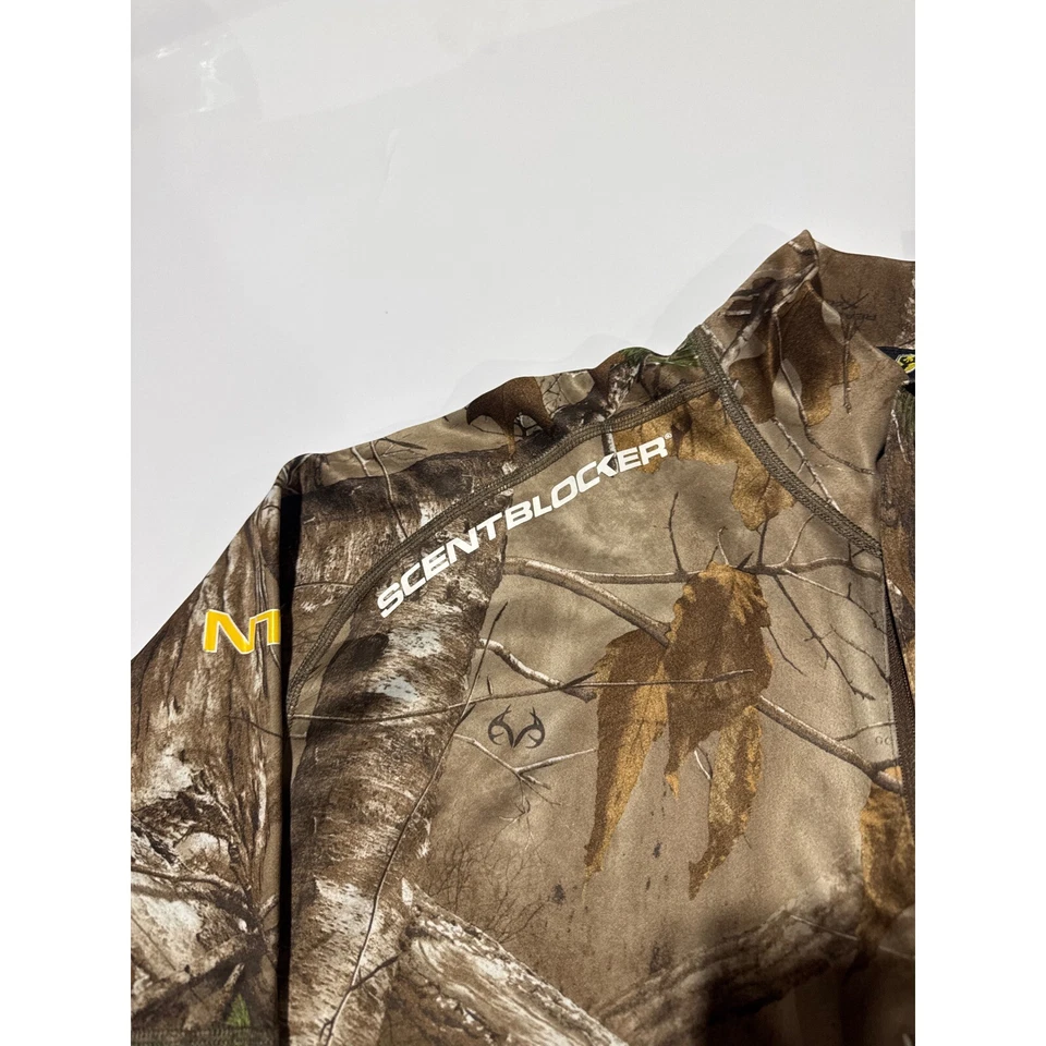 ScentBlocker Hunting Pullover Quarter Zip Camo Scent Control Long Sleeve M - Image 3 of 4