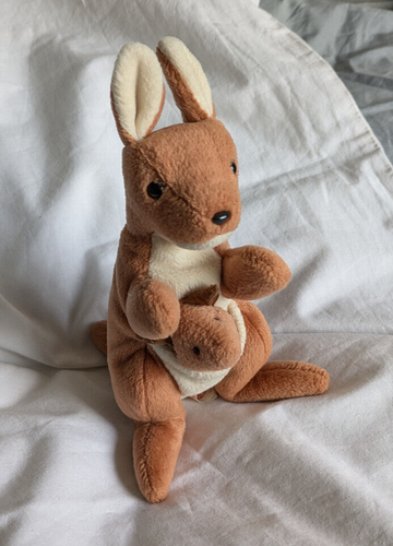 Vintage Ty Beanie Baby Tasche das Känguru mit Baby Geburtsdatum: 06.11.1996 ohne Schaukelanhänger - Bild 2 von 7