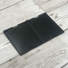 Matt Black Floor Plug Socket - Twin Double 13amp with Flaps - Flush Fitting