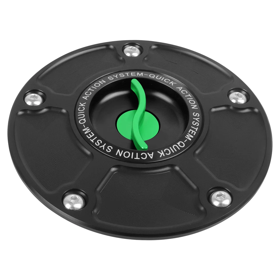 Keyless Fuel Gas Tank Cap Cover For KAWASAKI Ninja H2 H2R ZX1000 2016-2019 Z1000 Foto 2 de 4