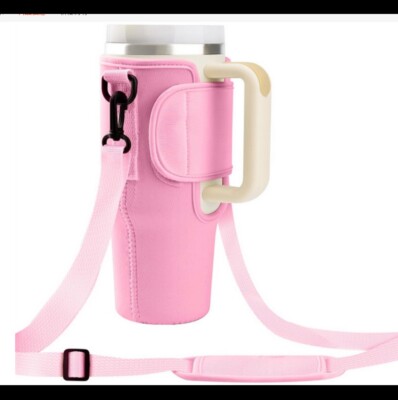 For Stanley 40oz Tumbler Water Bottle Carrier Bag with Adjustable Shoulder Strap