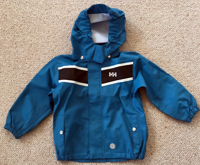 Helly Hansen Children Anorak Rain Jacket Hood Size 98 Spring Autumn Waterproof