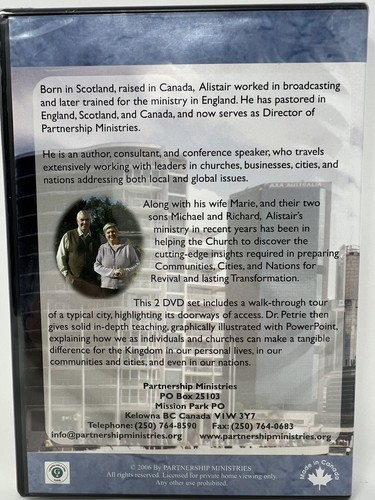 Shout! For the Lord Has Given You the City 2 DVD Set Ministries Alistair Petrie - Picture 2 of 2