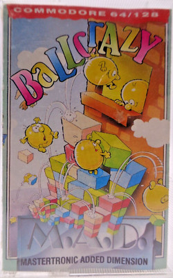 COMMODORE 64/128 -- BALL CRAZY (MASTERTRONIC M.A.D.)