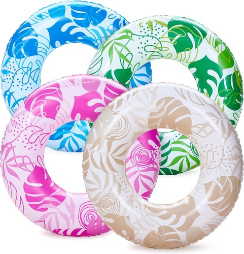 4Pack Inflatable Pool Floats, Swim Tubes, Floaties for Kids & Adults,Beach Party - Picture 15 of 42