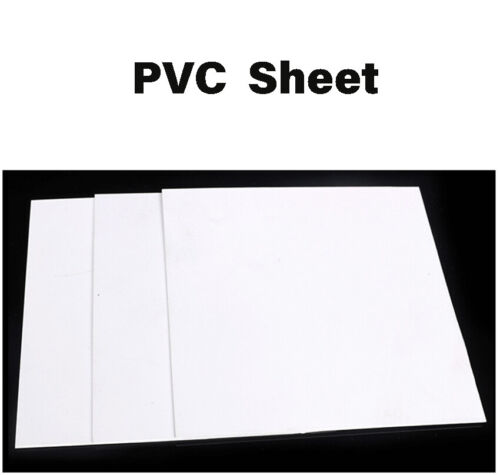 0.2-1mm Thick White PVC Polyvinyl Chloride Plastic Hard Sheet Plate Multi Sizes - Picture 1 of 5