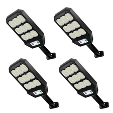 GODORIO Solar Street Lights Outdoor, 4 Pack 279 Solar Parking Lot Lights, Ip65 W