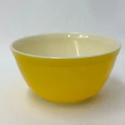 Vintage Pyrex Primary Colors Yellow Mixing Bowl 402 Nesting Bowl 1.5 Qt
