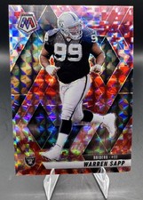 2025 Panini Mosaic - Warren Sapp Red Camo Mosaic Prizm Oakland Raiders