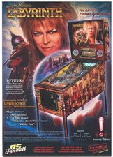 Labyrinth Jim Henson RS Pinball Flyer / Brochure / Ad
