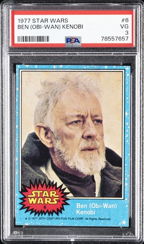 1977 Topps Star Wars #6 Ben (Obi-Wan) Kenobi — PSA 3
