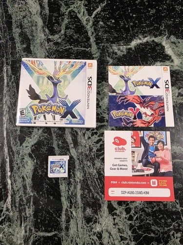 Pokemon X CIB (Nintendo 3DS, 2013) Tested and Working Fast Shipping