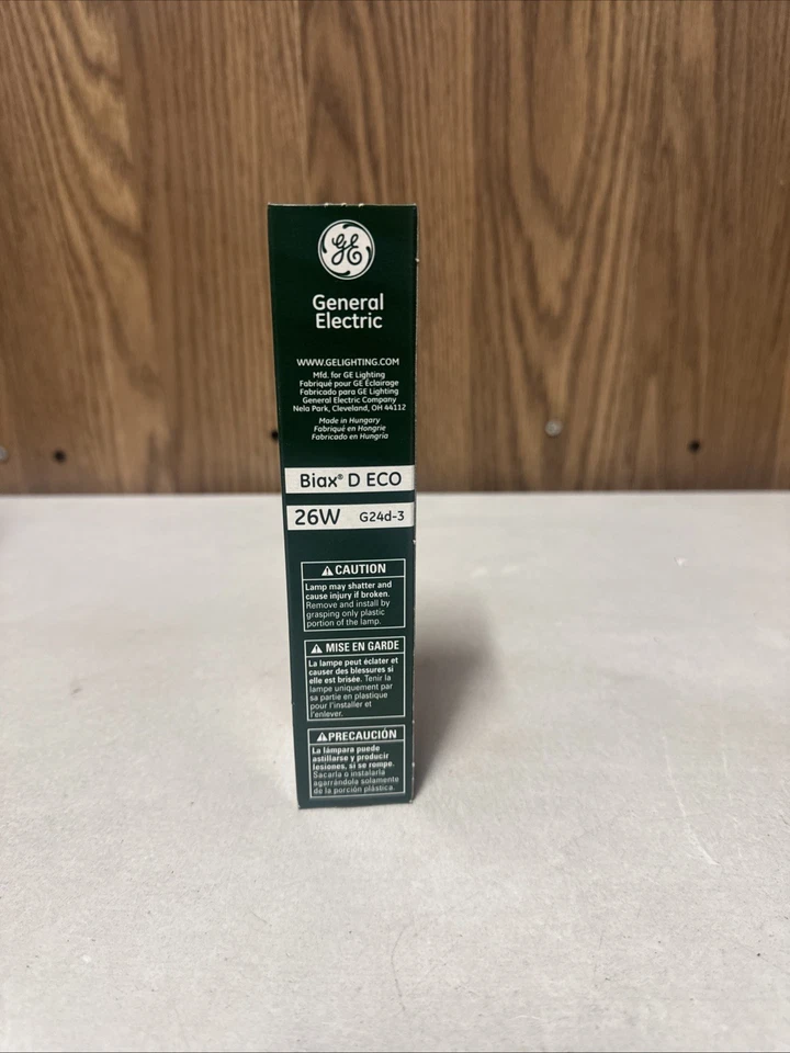 GE Biax D Eco 26W 2 Pin Compact Fluorescent Lamps (CFL) 1 Box 10pcs - Image 3 of 4