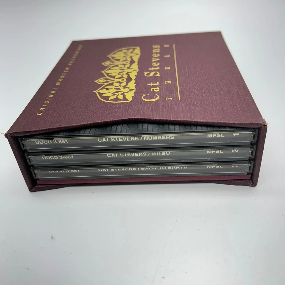 Cat Stevens Three 3 CD Box Set MFSL 1984 Original Master Recording Rock - Image 2 of 2