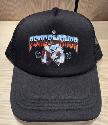 Peacemaker Trucker Hat DC Comics Black Mesh Snapback Warner Bros Studio Tour