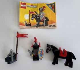 LEGO System 6009 - Black Knight with Instructions - 1992 - Complete