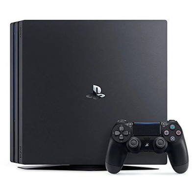 Sony PlayStation 4 Pro 1TB - Jet Black - 2 controllers and fan