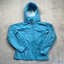 Columbia Hooded Ski Snow Jacket Kids Youth 14/16 Blue Omni-Tech Waterproof