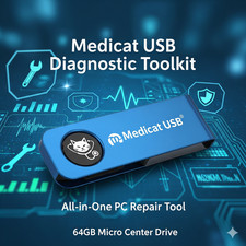 Medicat USB Diagnostic Toolkit - 64GB Drive - All-in-One PC Repair