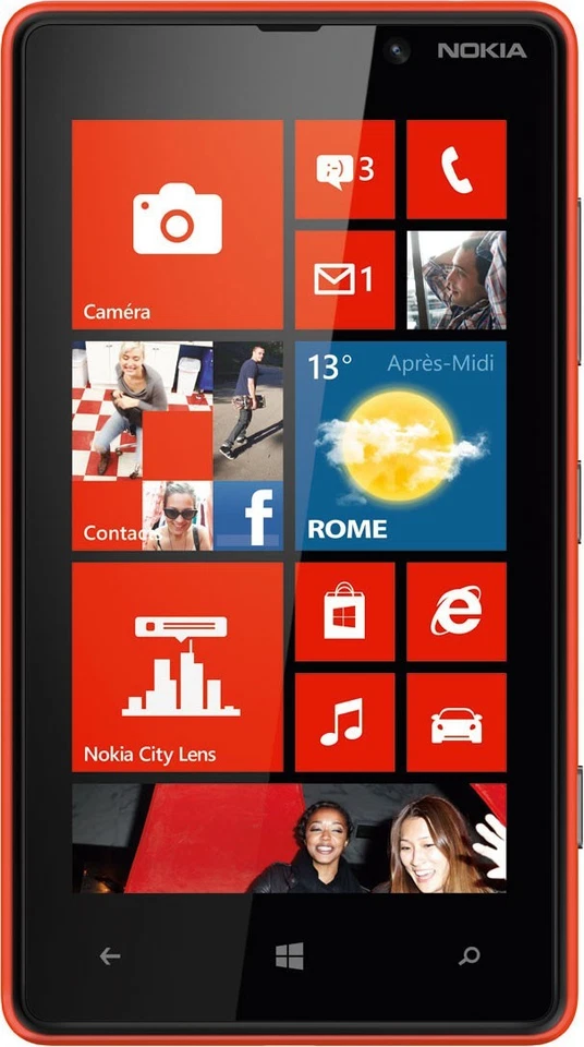 Nokia Lumia 820 8Go Rouge - Bon Etat - Photo 1/2