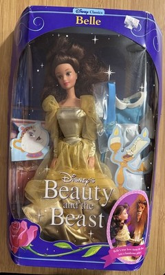 1991 Disney Classics Beauty and the Beast Belle 2433 2 Outfits Mattel