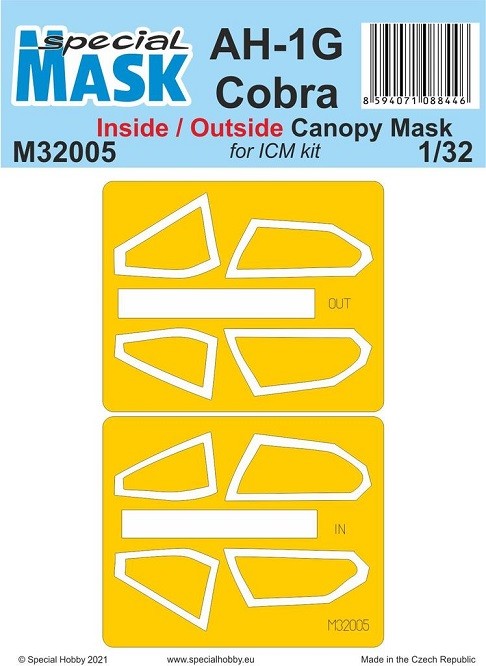 Special Hobby 100-M32005 - 1:32 AH-1G Cobra Inside/Outside Mask