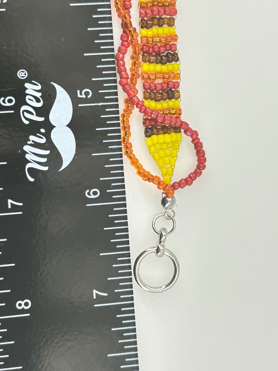 Handcrafted Beaded Bracelet Silver Toggle Clasp M… - image 6