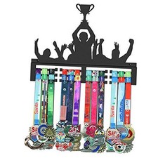 Medal Holder Display Hanger Rack Frame,Super Sturdy Black Steel Metal,Wall