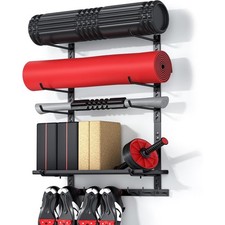 Gym Storage Shelf Only, Adjustable Gym Equipment Organizer Wall Mounted